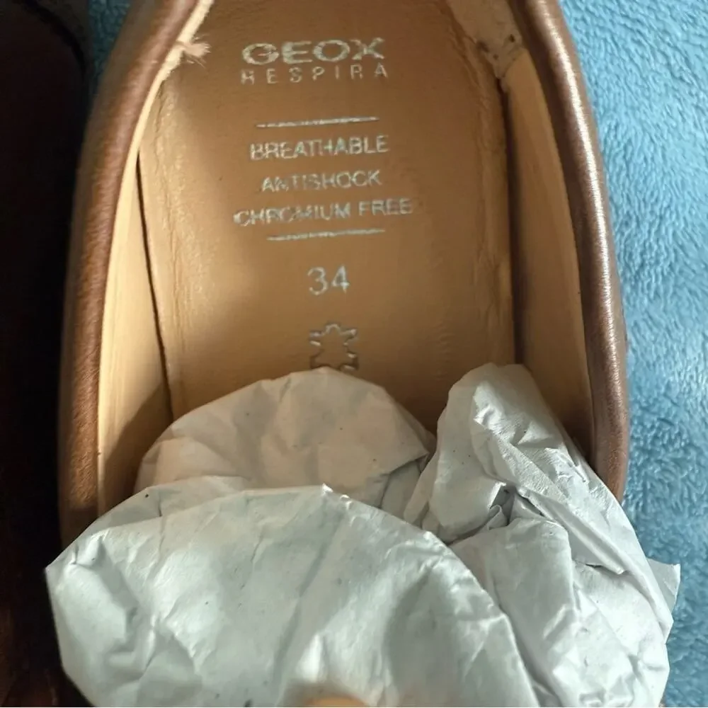 GEOX New Fast Boy Leather Loafers Shoes
